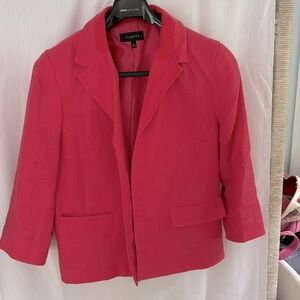 Talbots linen jacket.  Boxy. No buttons. 16